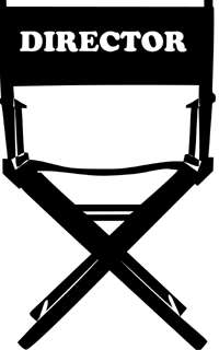 MOVIE DIRECTOR CHAIR   Wall Decal Sticker Theater Decor  