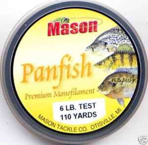 Mason Premium 6 Lb Monofilament Panfish Fishing Line  