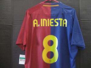NWT Nike 2007 08 Barcelona INIESTA Player Issue Jersey XL  
