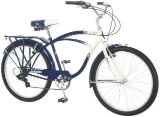 Schwinn 26” Men’s Lakeshore Cruiser Bike Bicycle   Cream and Blue 
