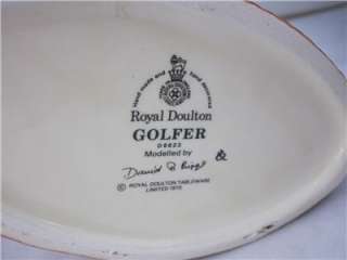 Royal Doulton Golfer D6623 LTD 1970 Toby Jug Pitcher  