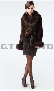   kint coat jacket garment parka clothes with Raccoon fur collar  