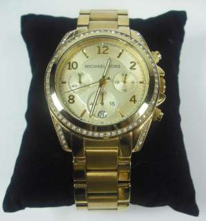 NEW Michael Kors MK5166 WOMENS Gold Tone Chronograph Ladies Watch 