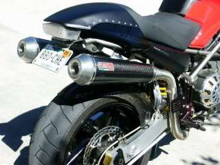 Sil Moto Carbon Fiber Dual High Mount Slip On Exhaust Ducati S2R S4R 