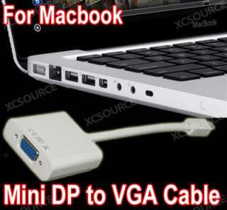 Mini Displayport to VGA RGB Female Adapter Cable Converter for Mac 