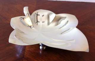 TIFFANY & CO. MAKERS   STERLING SILVER LEAF DISH/BOWL  