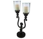  Home Reflections H189587 Double Flameless Candle Holder with Timer 