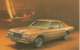 1970s Car Dodge Aspen Coupe SE Adv Chrome Postcard  