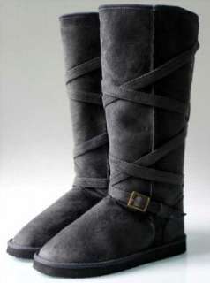 Couture Discount Damenstiefel Fell Boots, grau (ST49G)  