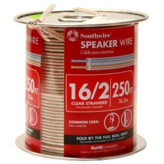 Southwire 250 ft. 16 2 Clear Speaker Wire 55797644 