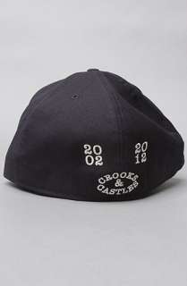 Crooks and Castles The Medusa Shield Fitted Cap in Dark Navy 