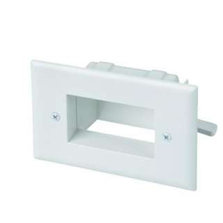 CE Tech Low Voltage Recessed White Cable Plate 5018 WH at The Home 