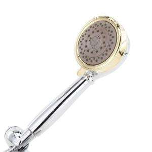   Function Handheld Shower with Wall Bracket in Chrome/Polished Brass