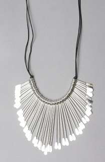 Accessories Boutique The Metal Paddle Necklace in Silver  Karmaloop 