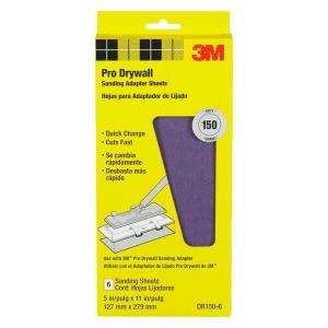 3M Pro Drywall Sanding Adapter Sheets (6 Pack) DR150 6 at The Home 