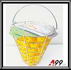 55 balls A99 GOLF air flow practice BALL plastic yellow + iron basket 