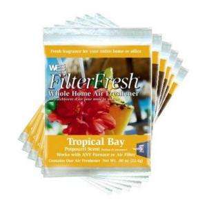 Web Filter Fresh Tropical Bay Air Fresheners for Air Filters (6 Pack 