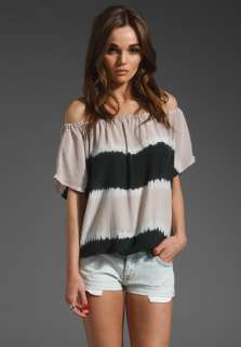 JOIE Caro Top in Sphinx/Caviar 