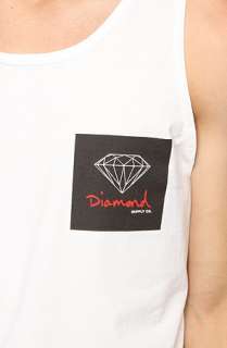 Diamond Supply Co. The OG Sign Tank in White  Karmaloop   Global 