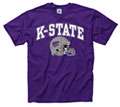 Kansas State Wildcats Youth Purple Football Helmet T Shirt