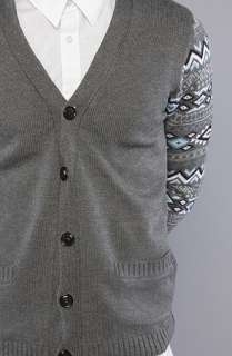 February Fourth The Native Cardigan in Gray  Karmaloop   Global 