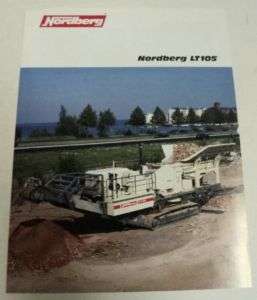 Nordberg 1998 LT105 Crusher Sales Brochure  