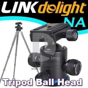 Pro Adjust 360° Aluminum Black Tripod Ballhead 1/4 Screw + Quick 
