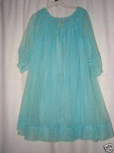Vintage Worth Nightgown Robe Peignoir Set  
