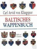 Klingspor Baltisches Wappenbuch. Baltikum Ösel Wappen  