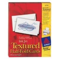 Click to view Avery AVE3378 Textured Half Fold Greeting Cards for 