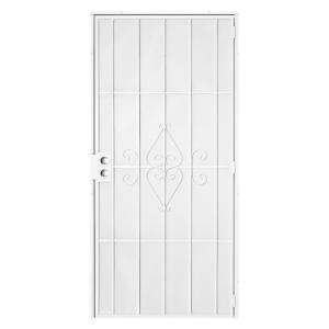 Unique Home Designs Su Casa 30 In. X 80 In. White Security Door 