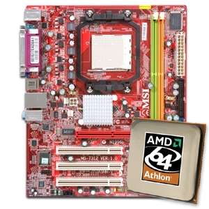 MSI K9MM V Motherboard CPU Bundle   AMD Athlon 64 3500+ Processor 2 