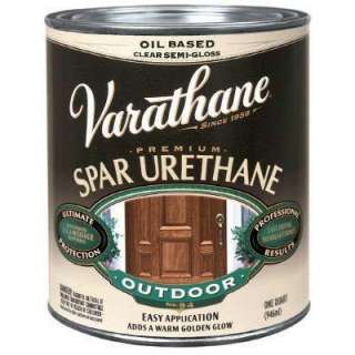 Varathane 1 Qt. Clear Semi Gloss Oil Based Outdoor Spar Urethane 9441H 