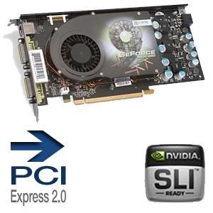 XFX GeForce 9600 GSO Video Card   768MB DDR2, PCI Express 2.0, Dual 