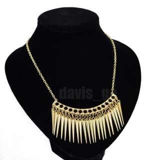 Hot new Sell Fashion Spike pendant short necklace EJN  
