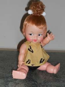 Vintage Tiny Pebbles Flintstones 11.5 Doll Ideal All Original Minty 
