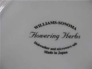 Williams Sonoma Rosemary Flowering Herb Salad Plate  