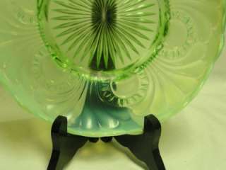 Jefferson Glass Co. Green Opalescent Tokyo Bowl 1905 08  