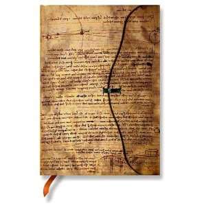 Leonardos Skizzen Wasser   Notizbuch Groß Liniert   Paperblanks 