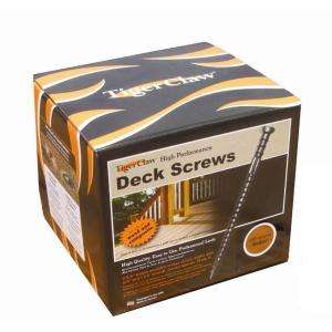 Tiger Claw Cedar High Performance 2 3/4 Deck Screw Retail Box F 5087 