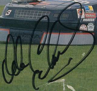 Dale Earnhardt Signed Auto JSA 6x7 Card Racing Daytona  