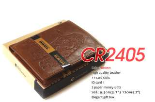 C240*New Luxury Mens Tiger Wallet*ID.CreditCard Wallet  