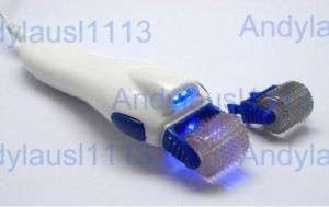 BLUE LED PHOTON MICRONEEDLE FACE SKIN ROLLER 0.2&0.5mm  