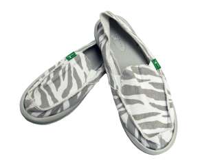 Sanuk Womens Im Game Zebra Sandals NEW  