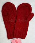 Gymboree PENGUIN CHALET/ALPINE SWEETIE Girl Red Knit Mittens 5 6 7 