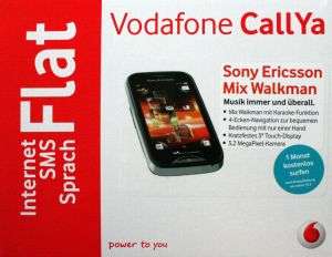 Sony Ericsson WT13i Mix Walkman Handy Vodafone CallYa Paket NEU  