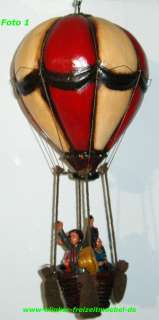 Antik Ballonfahrer sehr alt und gebraucht aber perfekt erhalten fast 