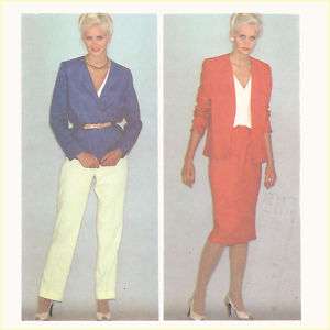 Vintage 1980s Sewing Pattern McCALLS 6926 New Wave SUIT  