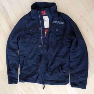 Hollister Herrenjacke dunkelblau Gr. L in Hessen   Büdingen 