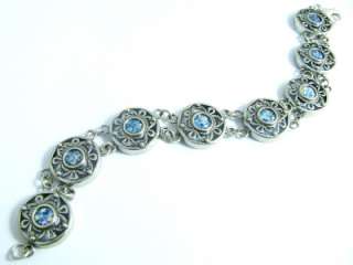 925 Sterling Silver Roman Glass Bracelet  